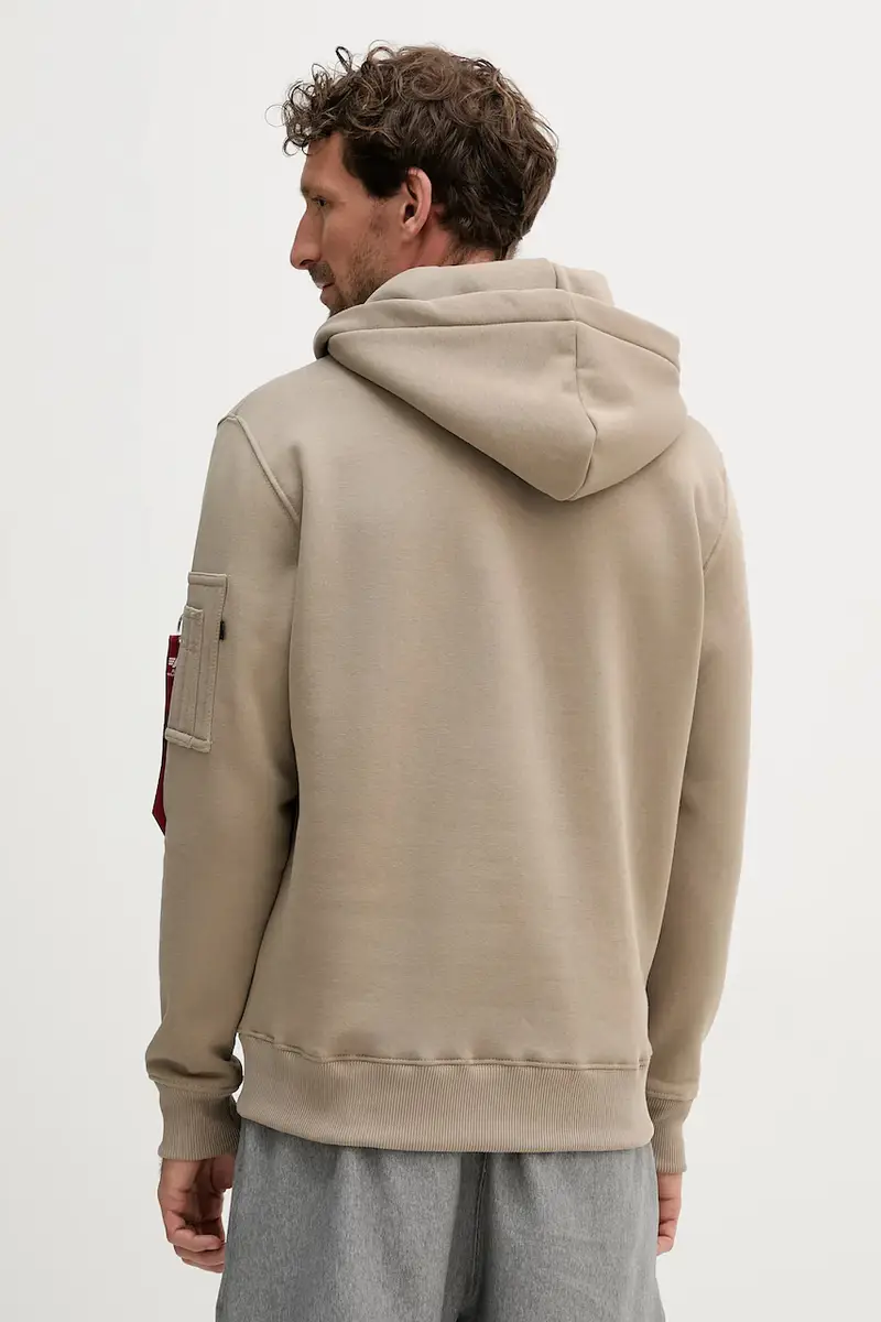 felpa uomo colore verde con cappuccio 146338.679 miniatura 3