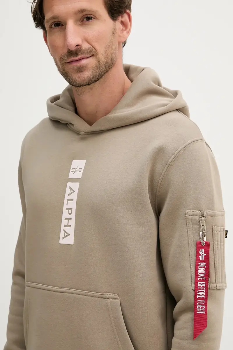 felpa uomo colore verde con cappuccio 146338.679 miniatura 4