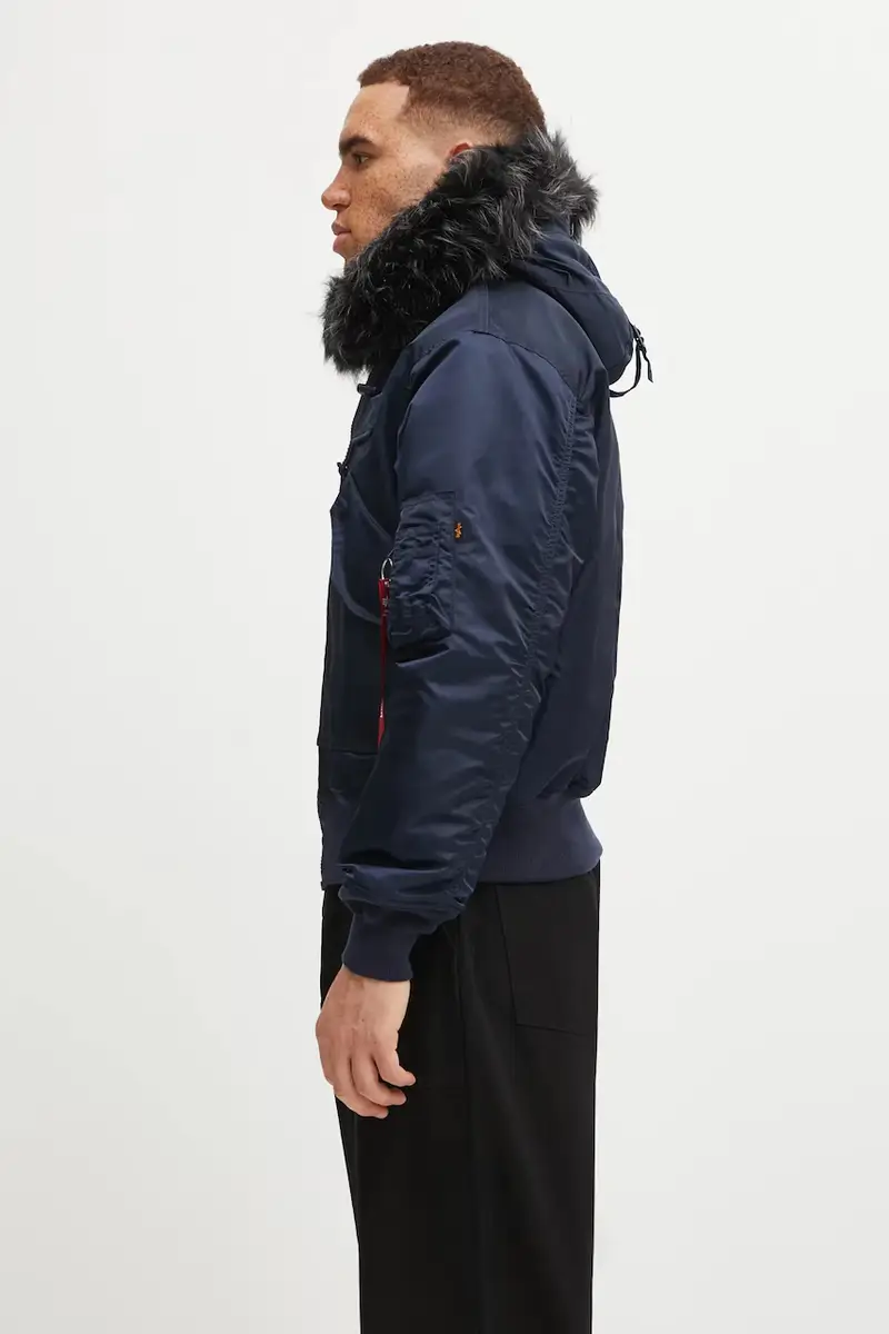 giacca 45/P Hooded Custom colore blu navy 113145 miniatura 2