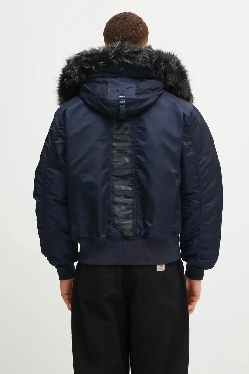 giacca 45/P Hooded Custom colore blu navy 113145 miniatura 3