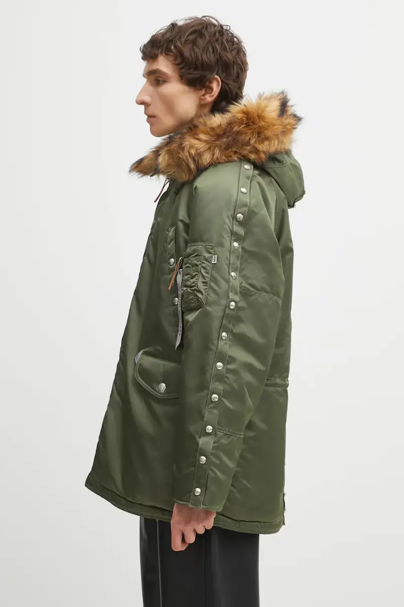 giacca Alpha x Thug Club N-3B Verde miniatura 2