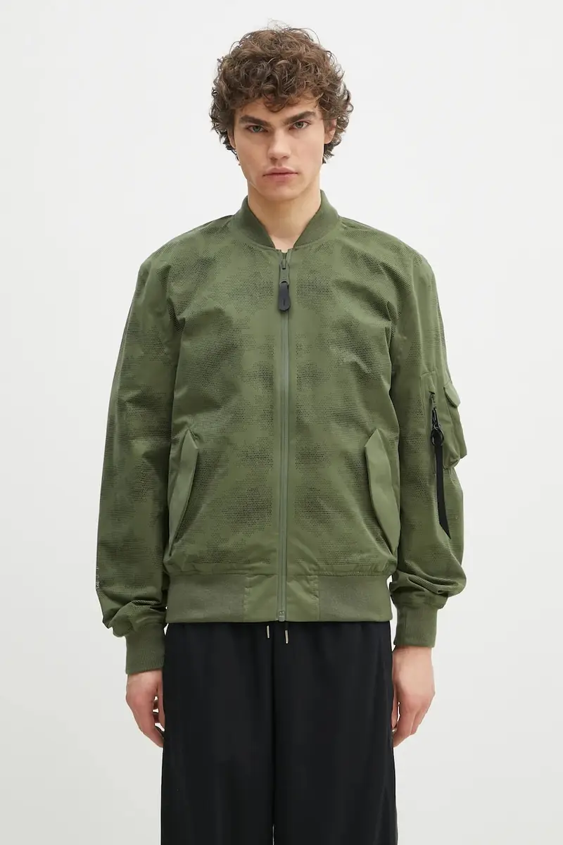 giacca bomber 2B Laser Cut Flight Jacket II colore verde 756120.01