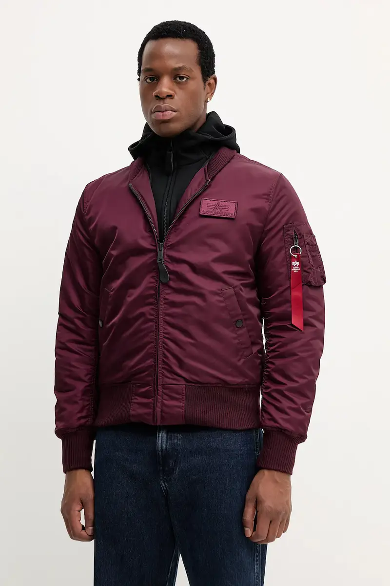 giacca bomber colore granata 183110.608