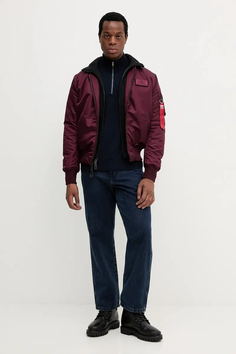 giacca bomber colore granata 183110.608 miniatura 2