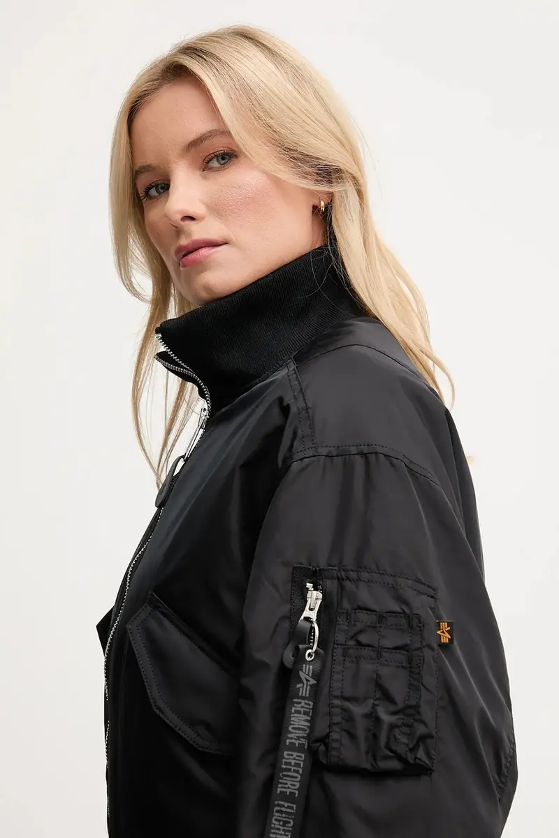 giacca bomber colore nero 258010.03 miniatura 4