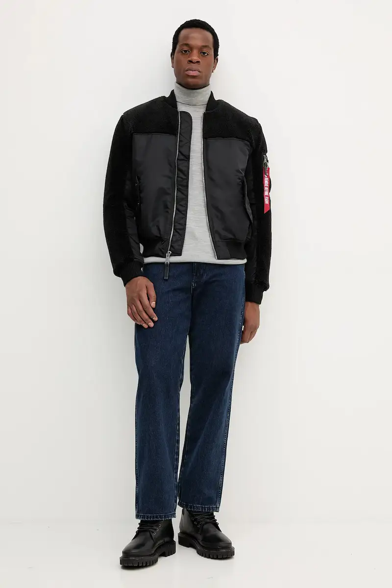 giacca bomber colore nero 258118.03 miniatura 2