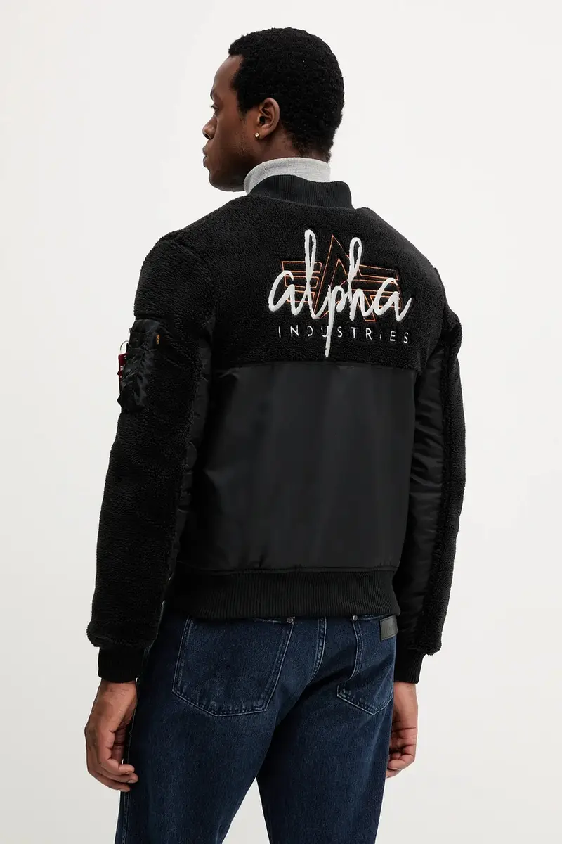 giacca bomber colore nero 258118.03 miniatura 3