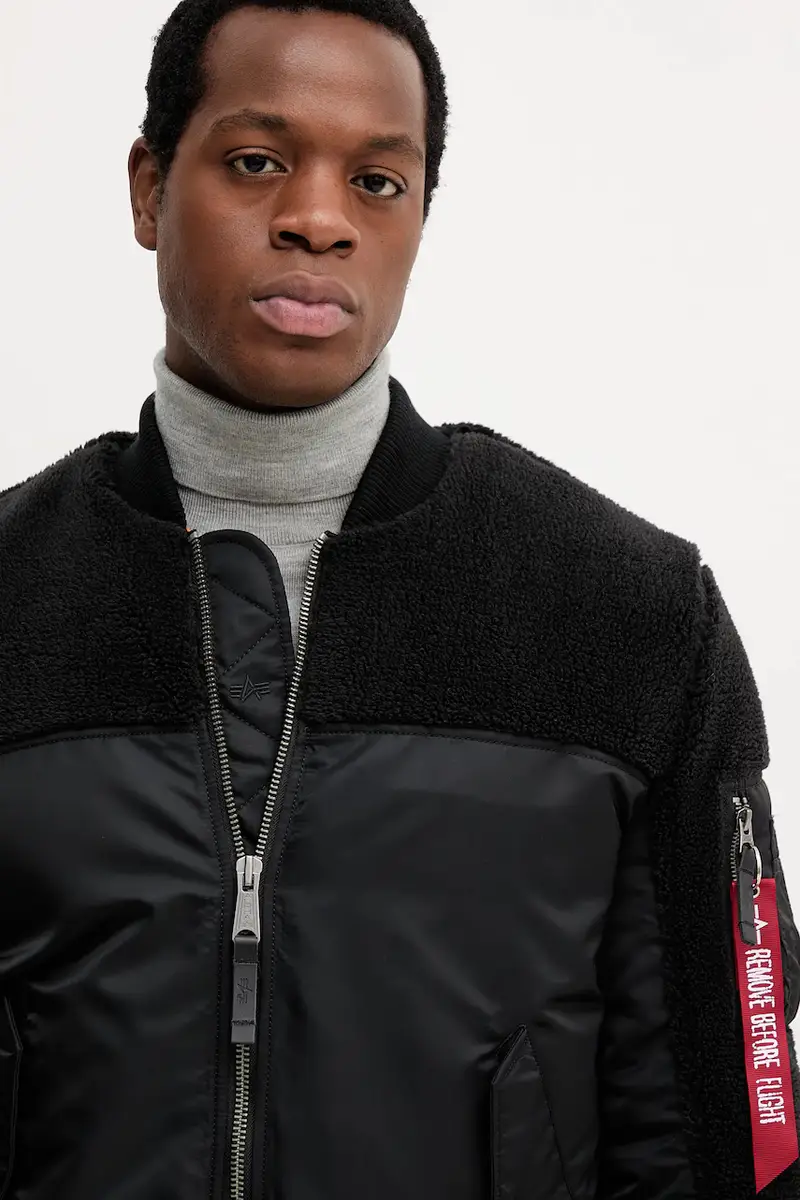 giacca bomber colore nero 258118.03 miniatura 4