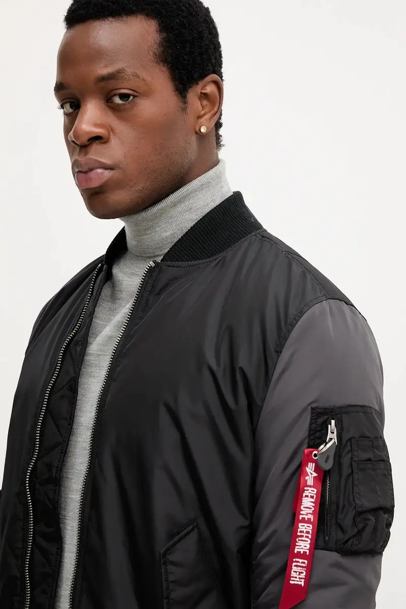 giacca bomber colore nero 258120.03 miniatura 4