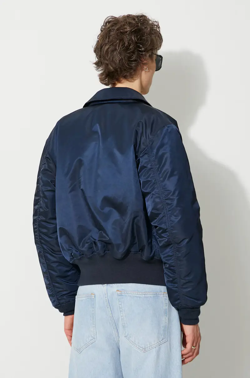 giacca bomber CWU 45 Uomo 100102 07 Blu navy miniatura 3