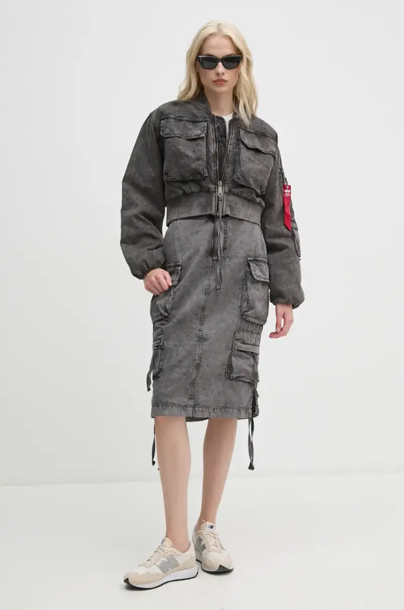 giacca bomber donna colore grigio 148008 miniatura 2