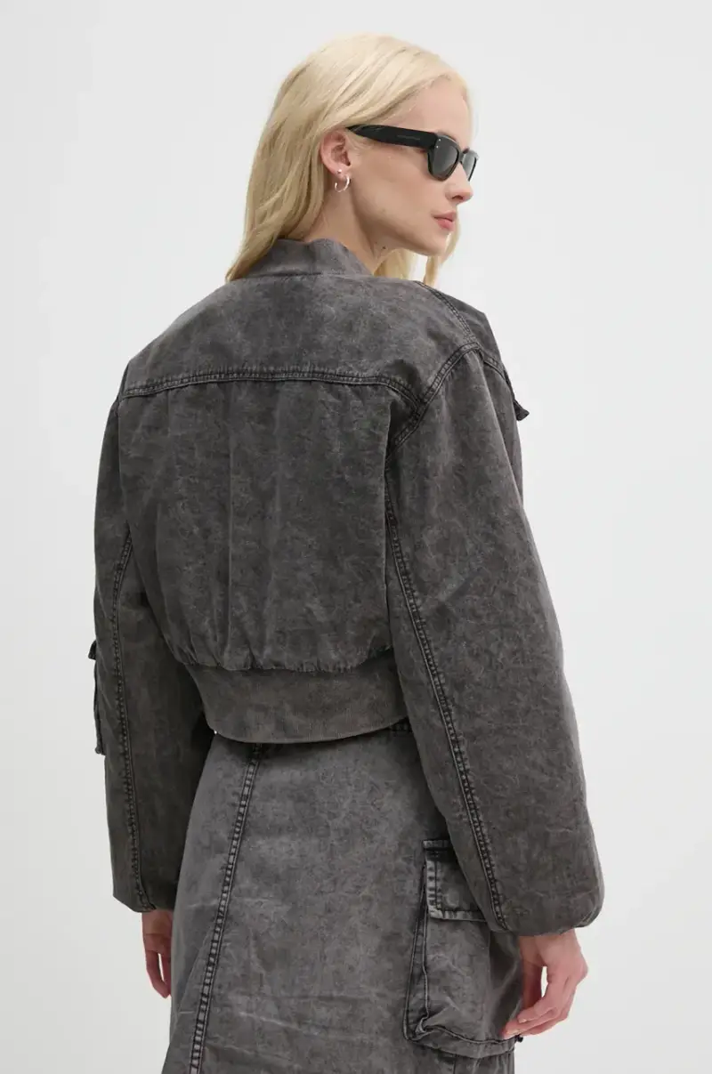 giacca bomber donna colore grigio 148008 miniatura 3