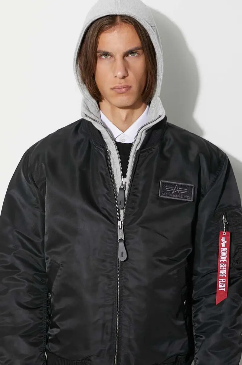 giacca bomber MA-1 D-Tec uomo 183110.03 Nero miniatura 5