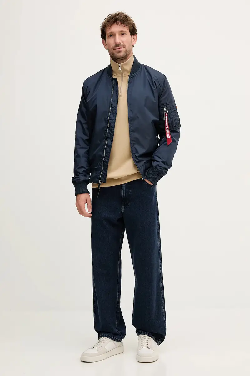 giacca bomber MA-1 TT uomo 191103.07 Blu navy miniatura 2