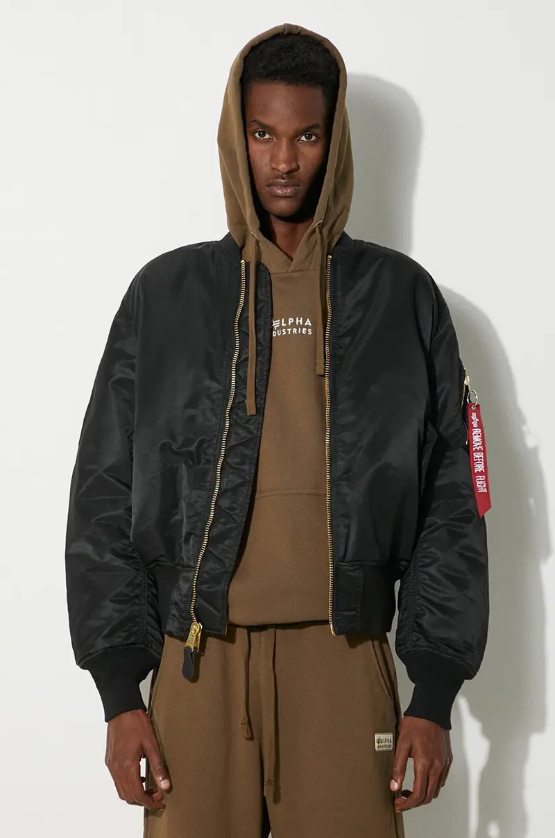 giacca bomber MA-1 uomo 100101.03 Nero