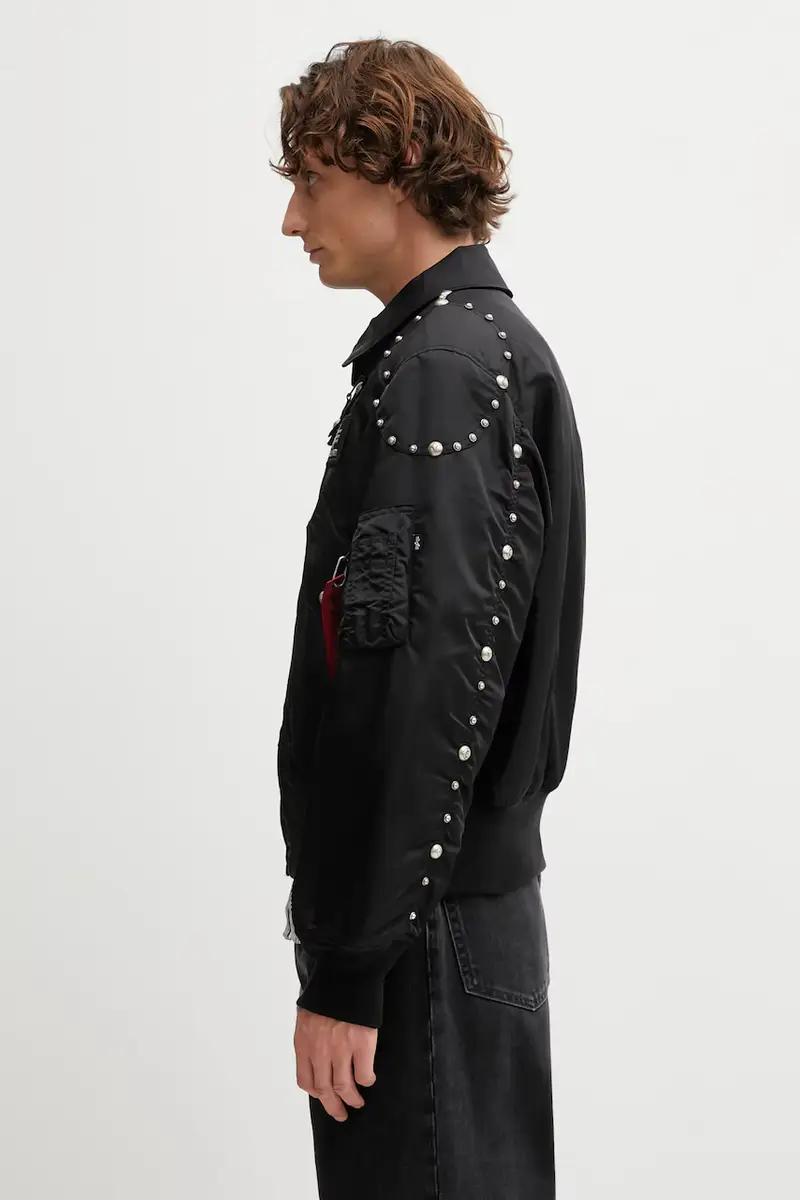 giacca bomber Nero miniatura 2