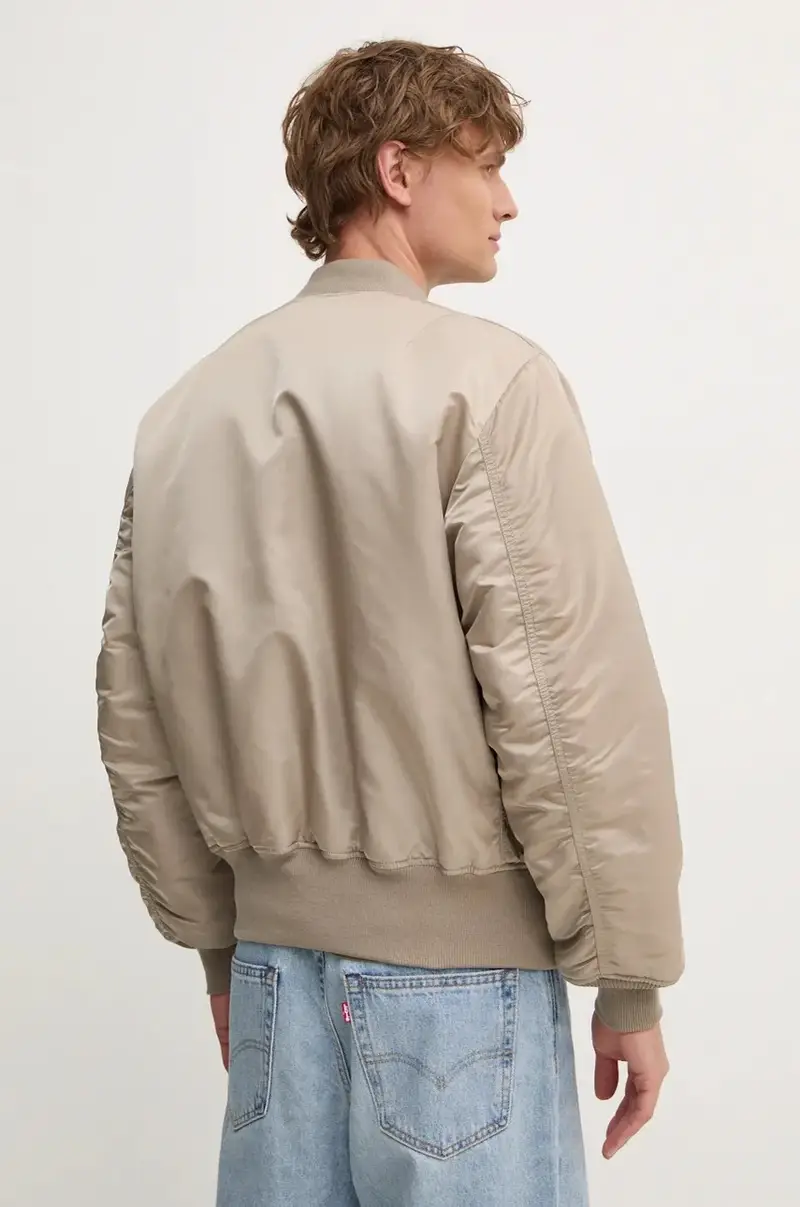 giacca bomber uomo colore beige miniatura 4