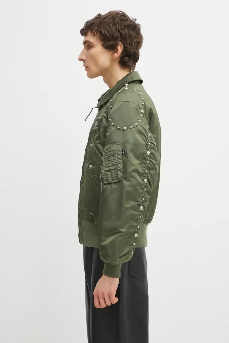 giacca bomber Verde miniatura 2