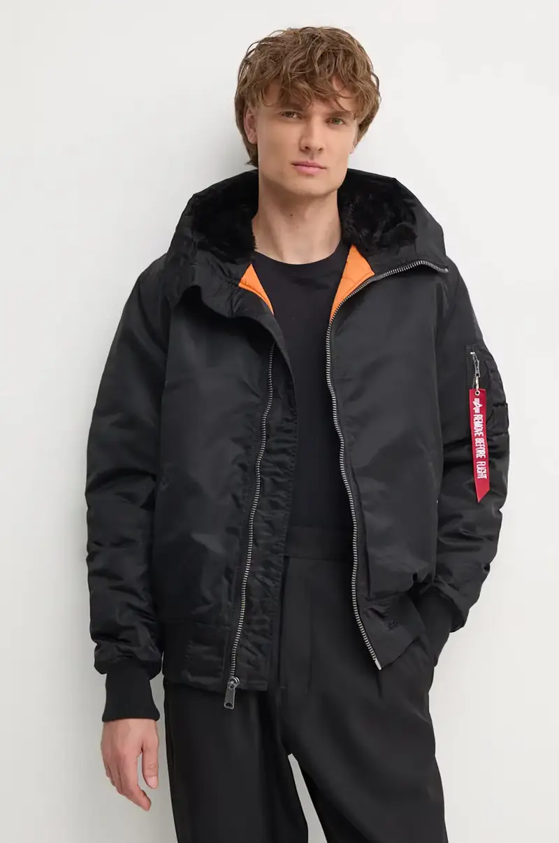 giacca MA-1 Hooded uomo 158104.03 Nero