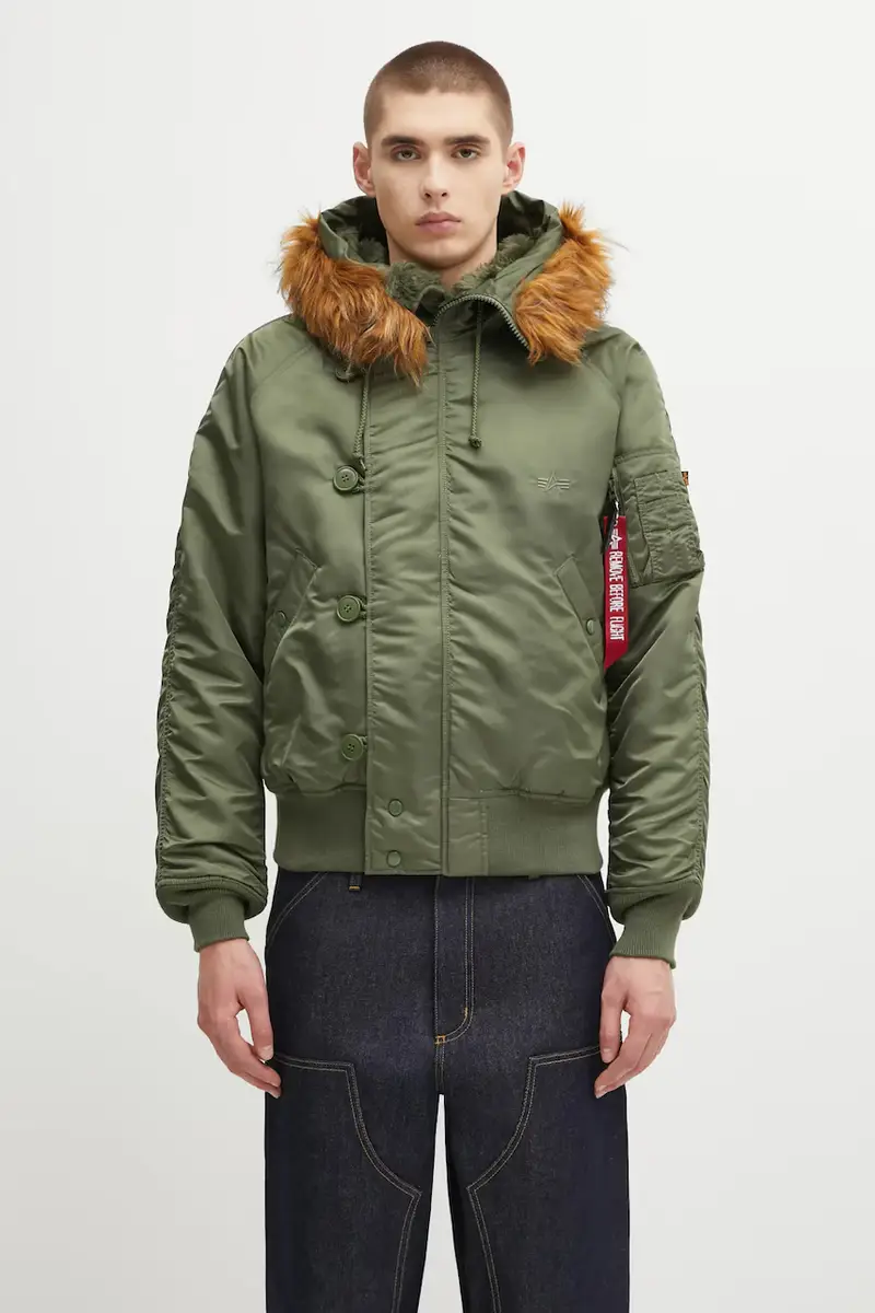 giacca N-2B Heritage colore verde 100105