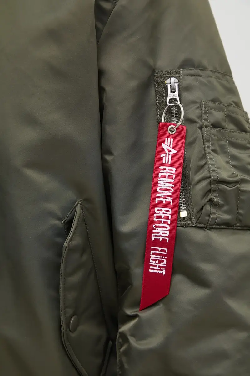 giubbotto bomber reversibile Ma-1 Reversible uomo Verde miniatura 5