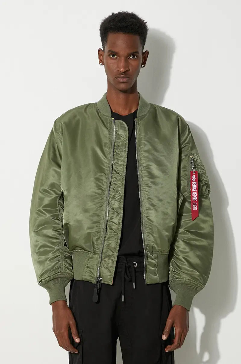 giubbotto bomber reversibile MA-1 uomo 100101.01 Verde
