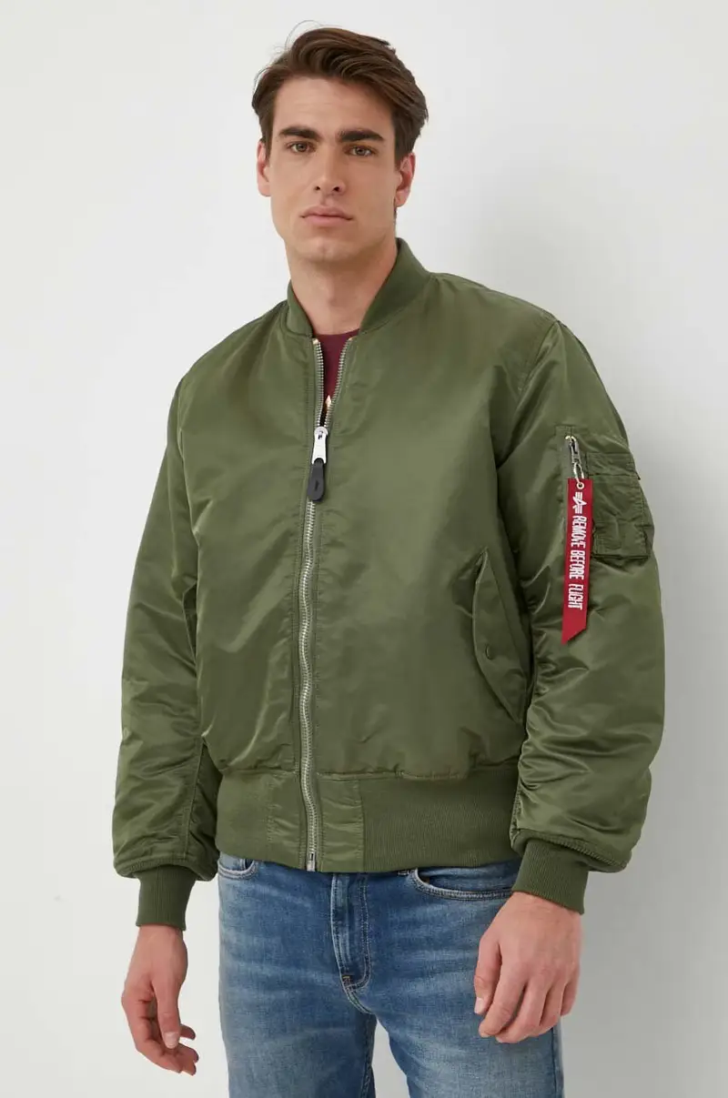 giubbotto bomber reversibile MA-1 uomo 100101.01 Verde