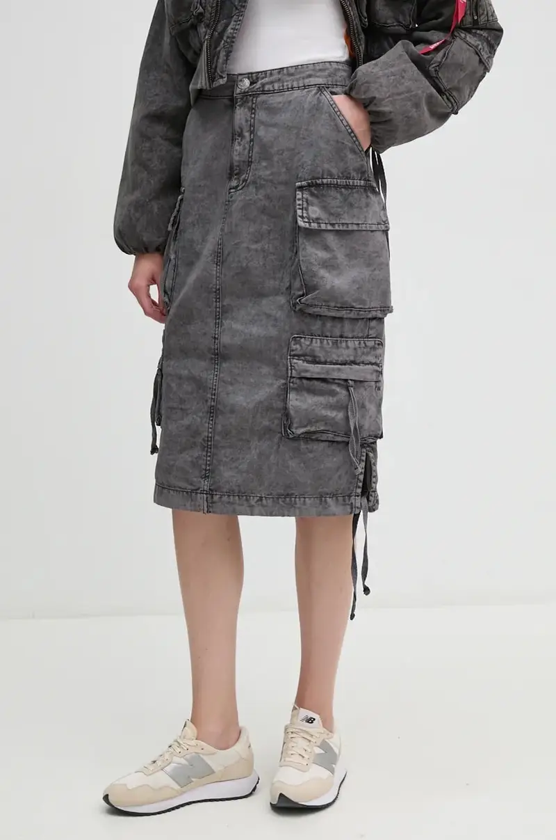 gonna in cotone colore grigio 148068