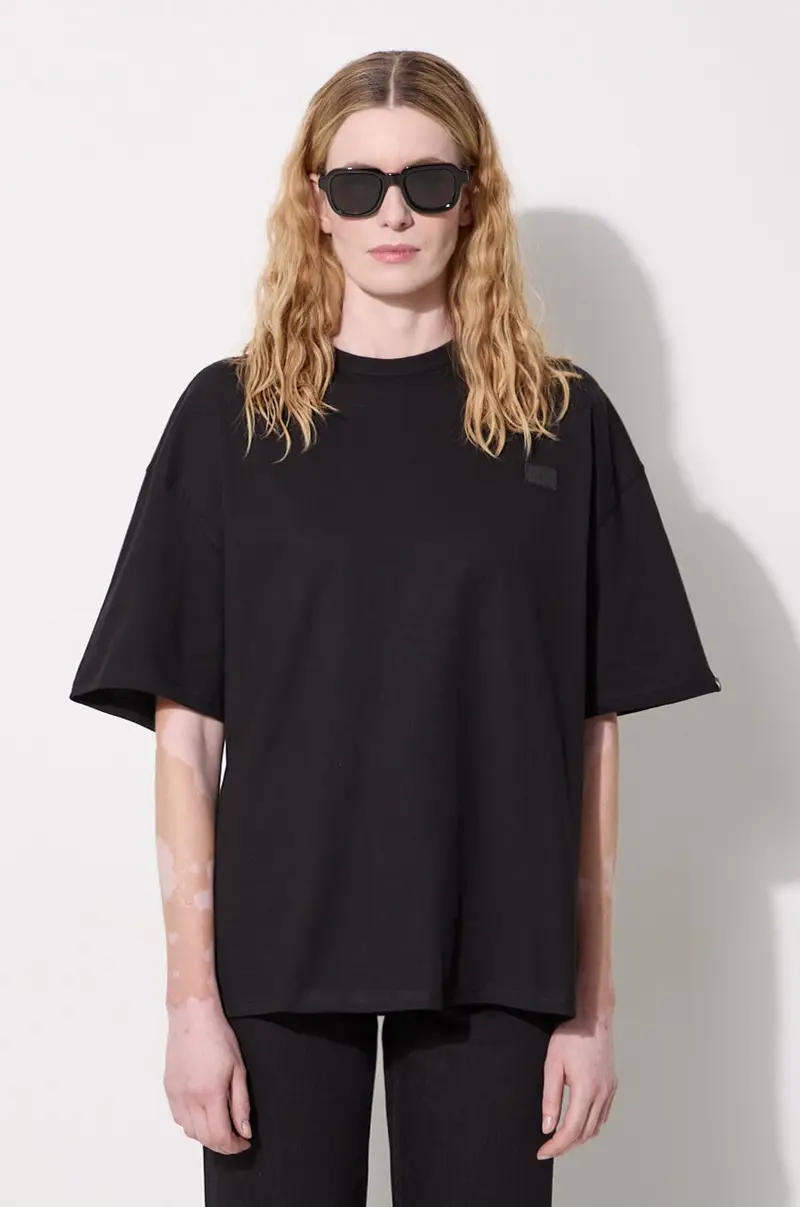 Maglietta Alpha Industries in cotone Essentials RL donna colore nero 146061