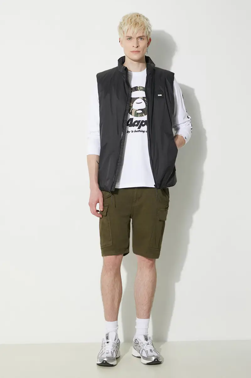 pantaloncini Airman uomo colore verde 116211 miniatura 2