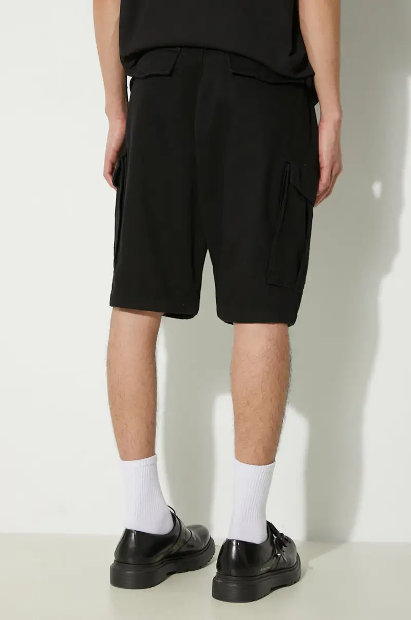 pantaloncini di jeans in cotone Aircraft colore nero 146250 miniatura 3