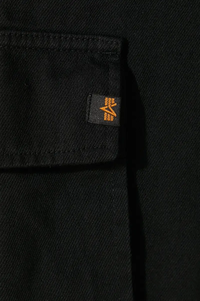 pantaloncini di jeans in cotone Aircraft colore nero 146250 miniatura 5