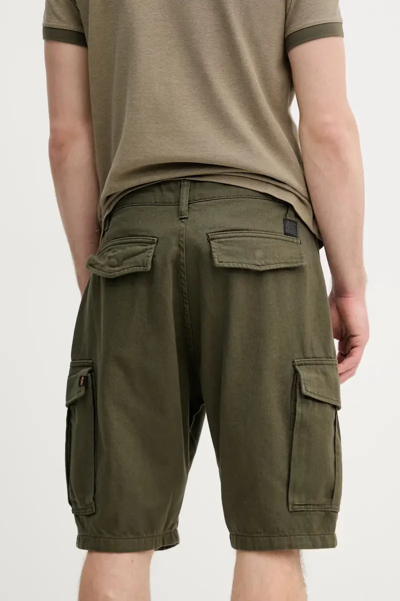 pantaloncini di jeans in cotone Aircraft colore verde 146250 miniatura 3