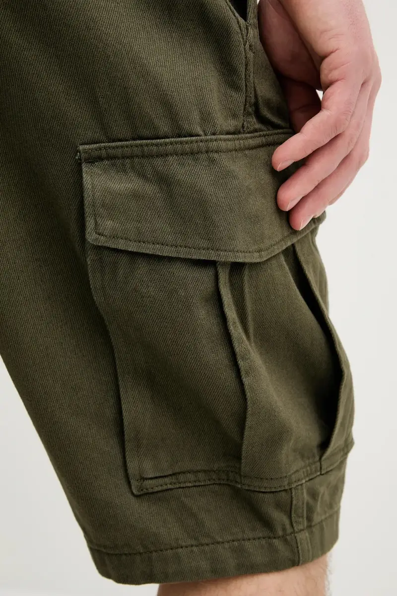pantaloncini di jeans in cotone Aircraft colore verde 146250 miniatura 4