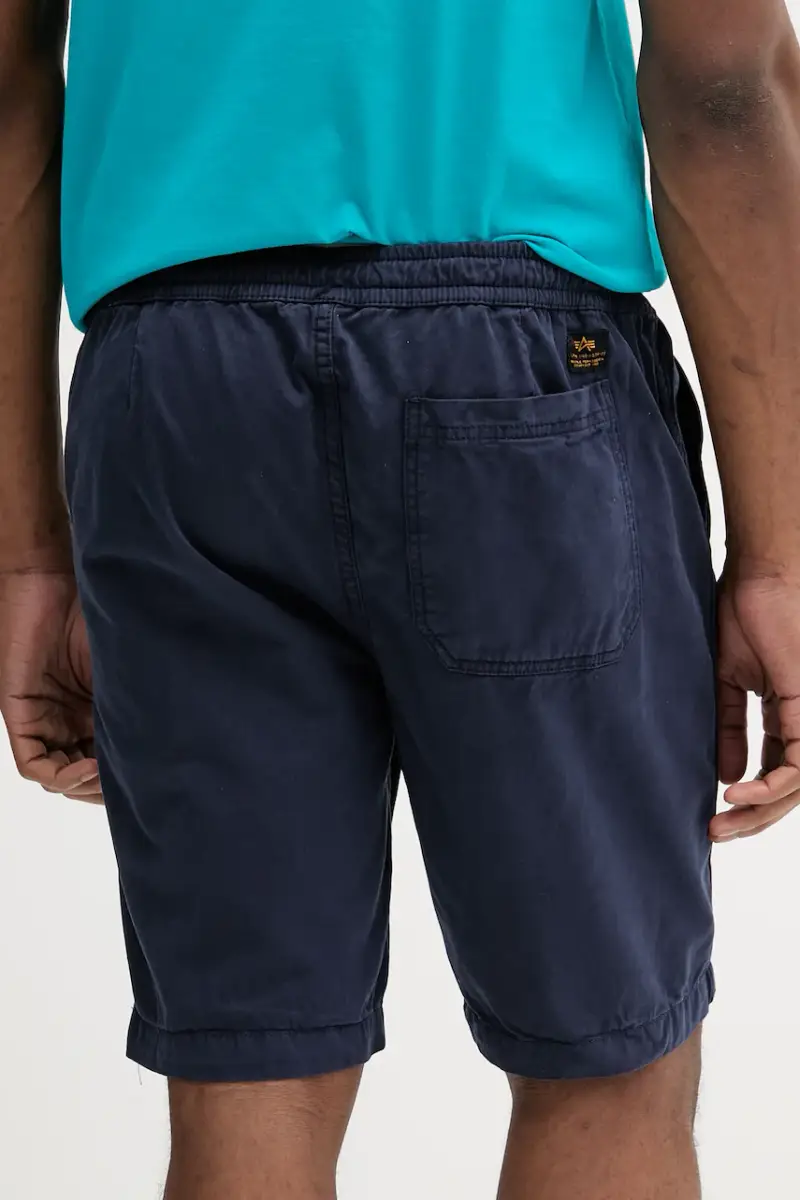 pantaloncini in cotone Basic Cotton Shorts uomo colore blu navy 156262 miniatura 3