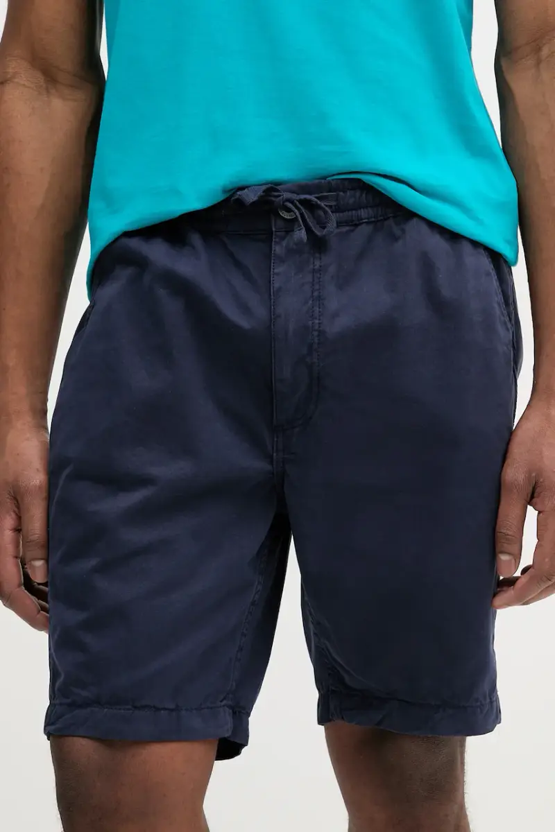 pantaloncini in cotone Basic Cotton Shorts uomo colore blu navy 156262