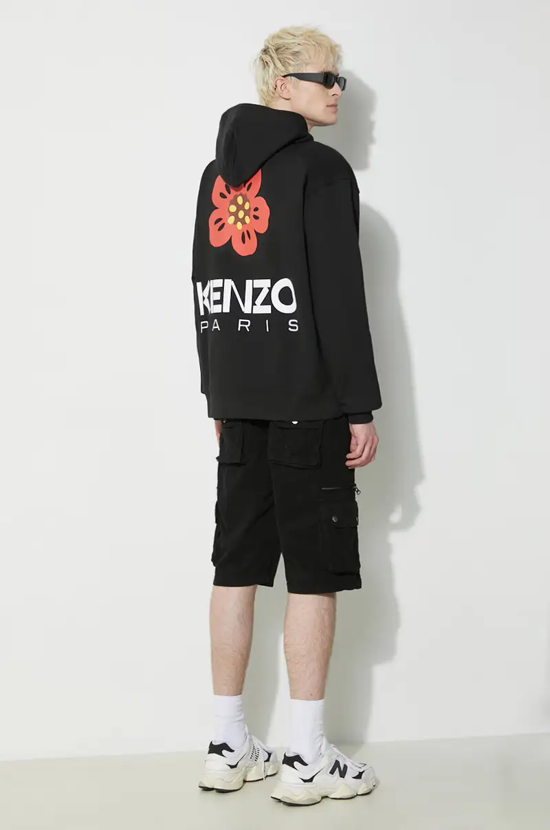 pantaloncini in cotone colore nero 136250 miniatura 2