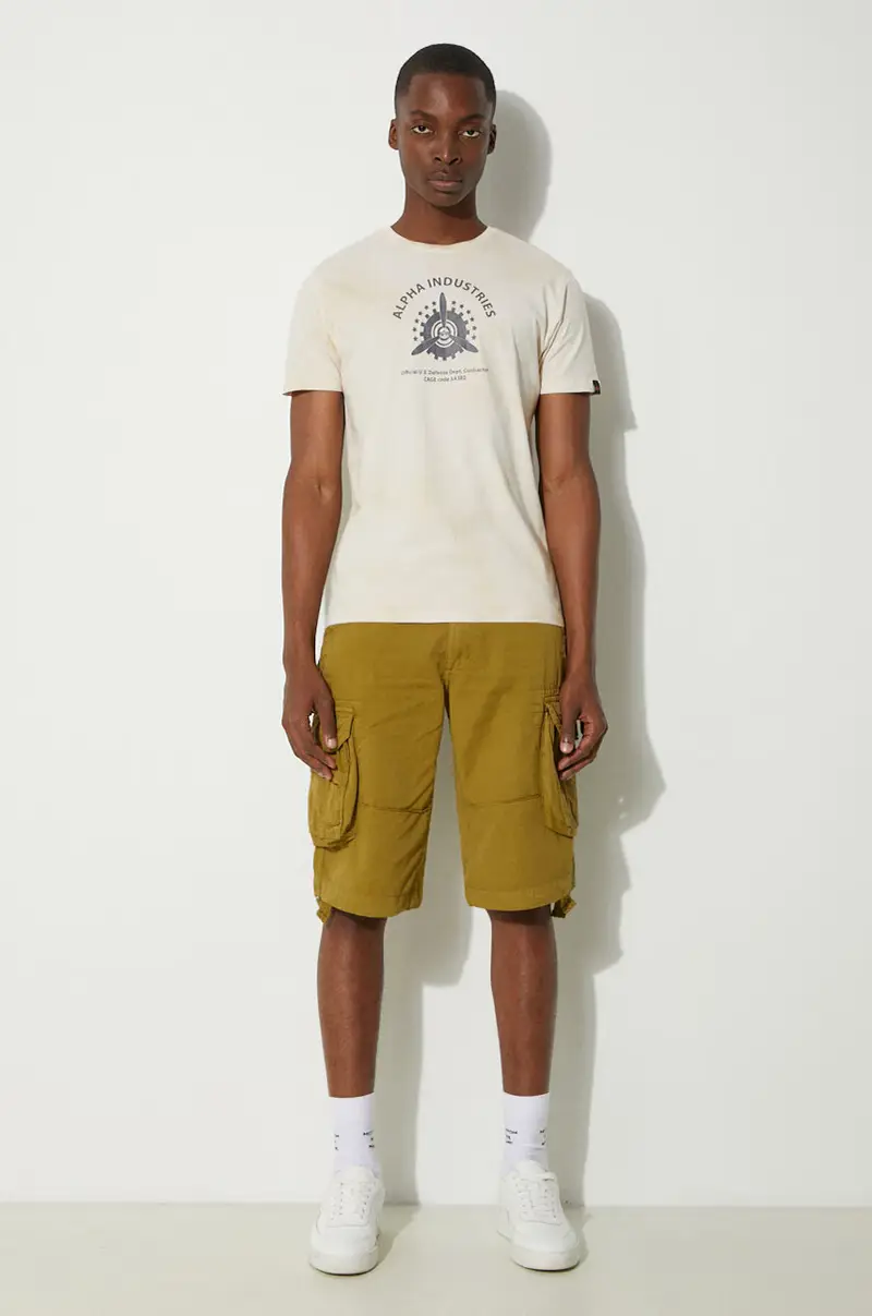 pantaloncini in cotone Jet Short 191200440 Verde miniatura 2