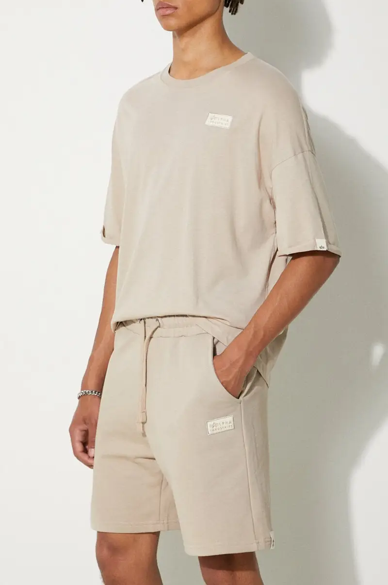 pantaloncini in cotone Marrone