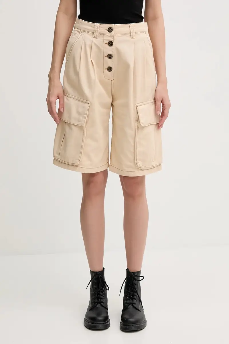pantaloncini in cotone Sailor Cargo Shorts Wmn donna colore beige 156024