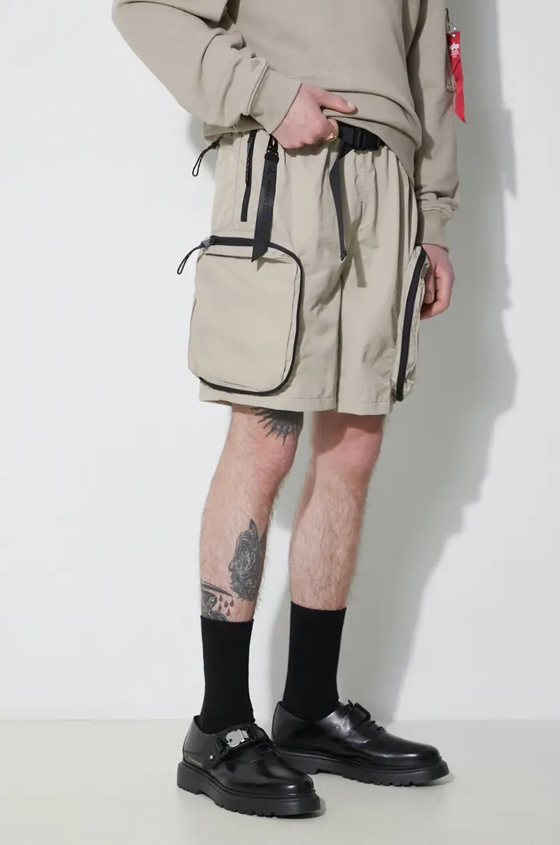 pantaloncini Utility UV uomo colore beige 146252UV