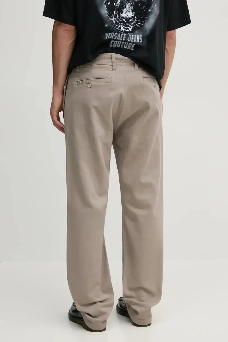 pantaloni Chino uomo colore beige 146203 miniatura 3