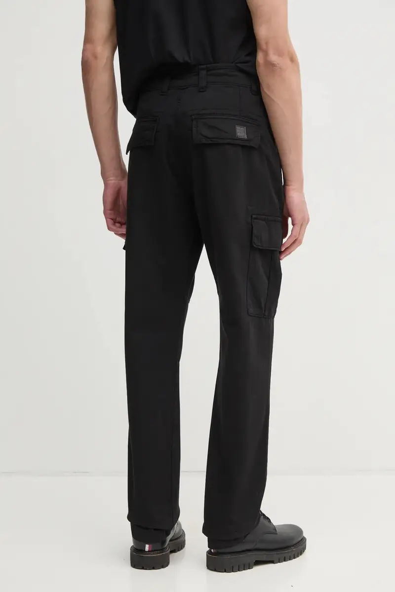 pantaloni in cotone Agent Pant 158205.03 Nero miniatura 3