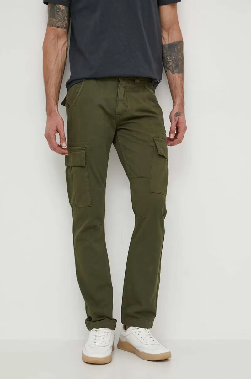 pantaloni in cotone Agent Pant 158205.142 Verde