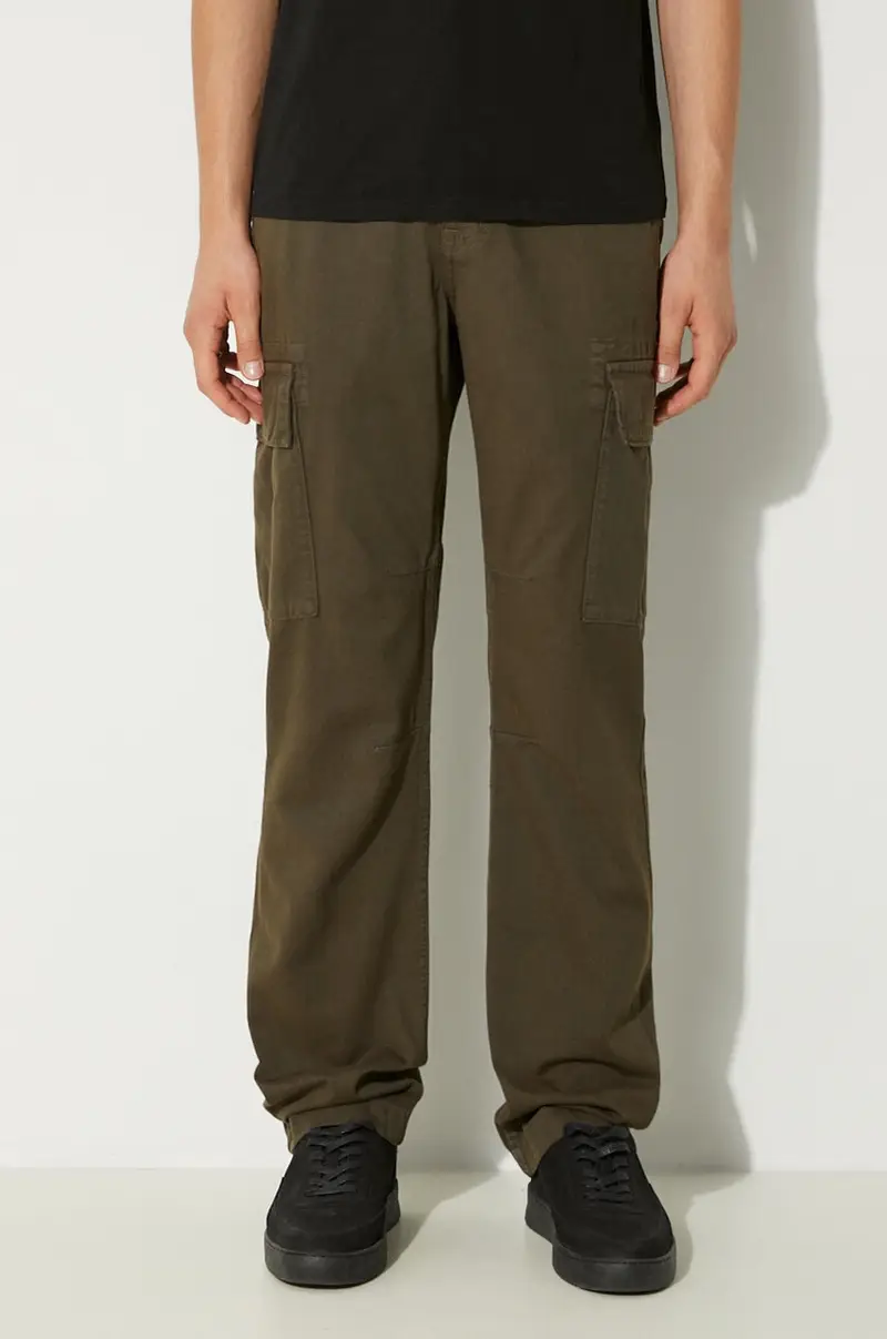pantaloni in cotone Agent Pant colore verde 158205