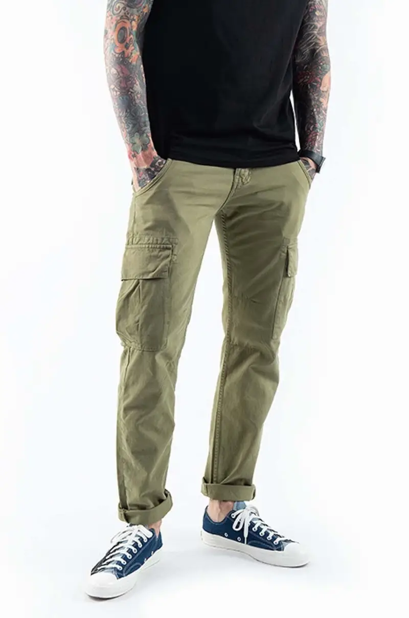 pantaloni in cotone Agent Pant Verde