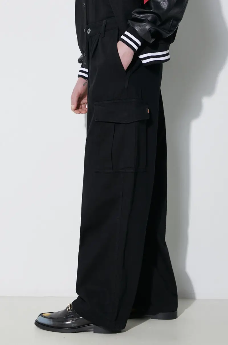 pantaloni in cotone Aircraft colore nero 146200 miniatura 5