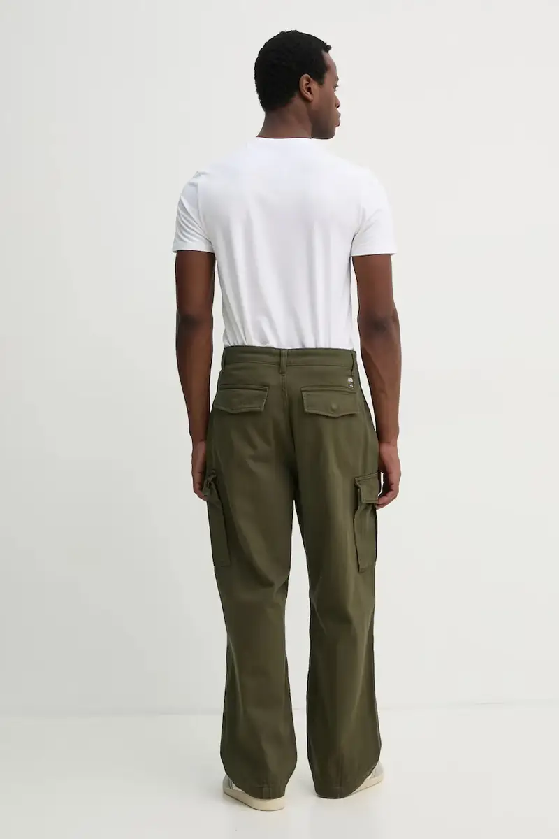 pantaloni in cotone Aircraft colore verde 146200 miniatura 3