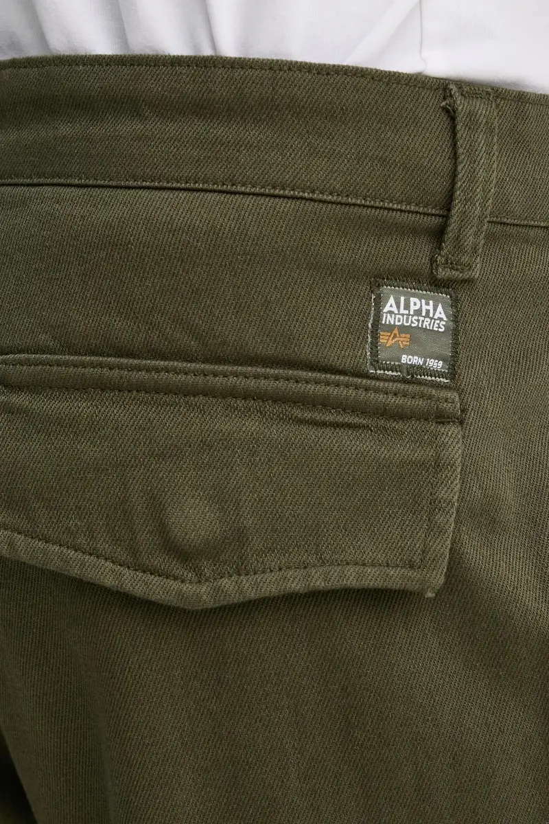 pantaloni in cotone Aircraft colore verde 146200 miniatura 4