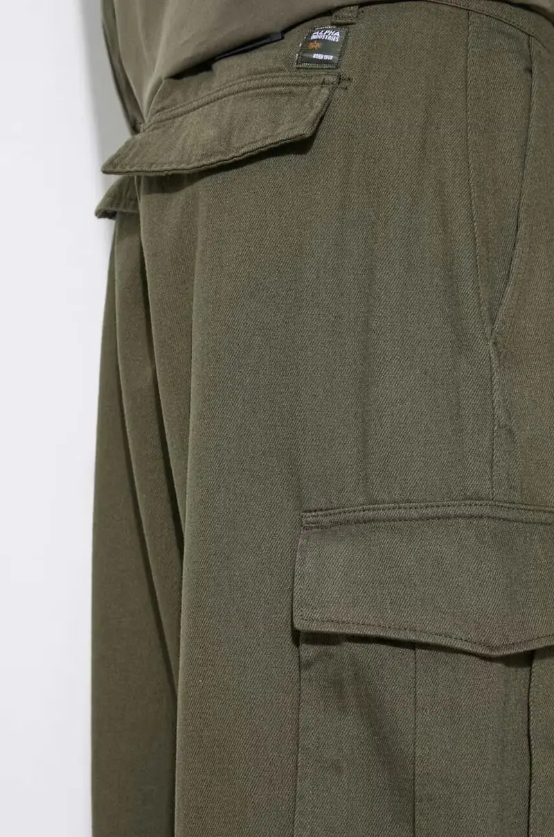 pantaloni in cotone Aircraft colore verde 146200 miniatura 5